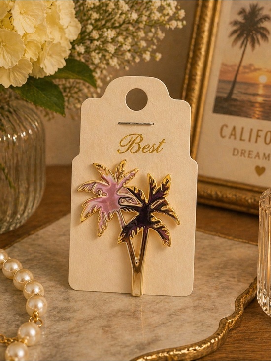 best jewelry Jewelry - Palm Tree Enamel Pin Set - brooch Palm Trees